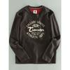 Men's Long-Sleeve T-Shirt with Round Neck, Pullover Style, Printed, Stretchy, Suitable for Spring and Autumn, Export Surplus