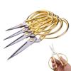 Gold Durable Craft Fabric Short Cutter Sewing Tool Household Shears Scissors Tailor Scissor