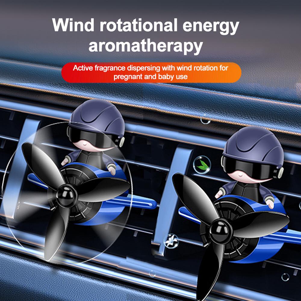 Освежитель воздуха для автомобиля Ароматерапия Автомобильные аксессуары Внутренний диффузор духов Вращающийся пропеллер Ароматизаторы Мультфильм