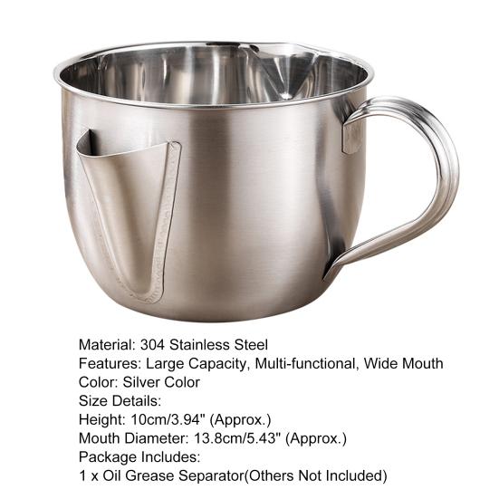 Чаша масляного фильтра, практичный толстый портативный сепаратор масляного жира, хороший захват, чаша масляного фильтра, чаша масляного фильтра для дома