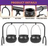 Reusable Halloween Cauldron Food Holder Hanging Cauldron Bowl Desktop Decor  Party Supplies
