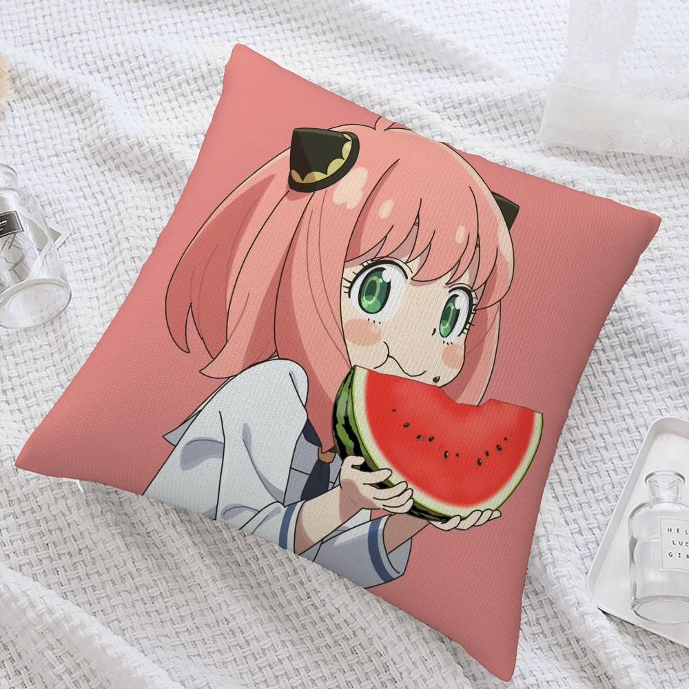 Anime Cute S-SpyX Family Pillow Case Sofa Decorative Home Double-sided Printing Short Plush Cushion Cover Throw Pillow Cover