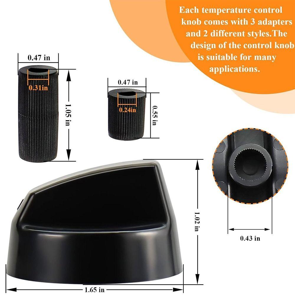 With Adapters Replacement Stove Knobs Portable Cooker Hob Knobs  Kitchen Accessories