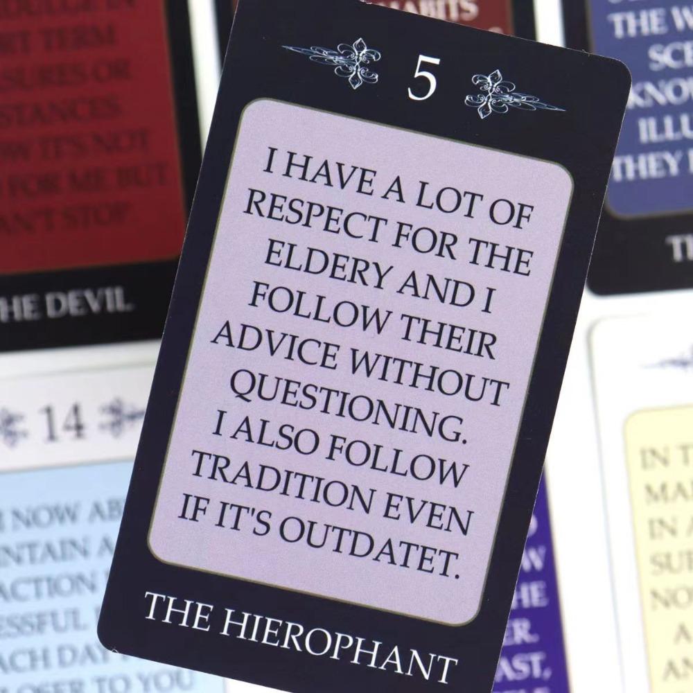 Tarot Cards with Light and Shadow Messages, Channeled Messages, Set of 78, Twin Flame / Karmic /Soulmate Cards 10.3*6cm