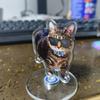 Cute Cat NEW Pattern Acrylic 360° Rotating Kitten Stands for Desk Decoration Home Decor Car Motorcycle Kids Adults Gifts