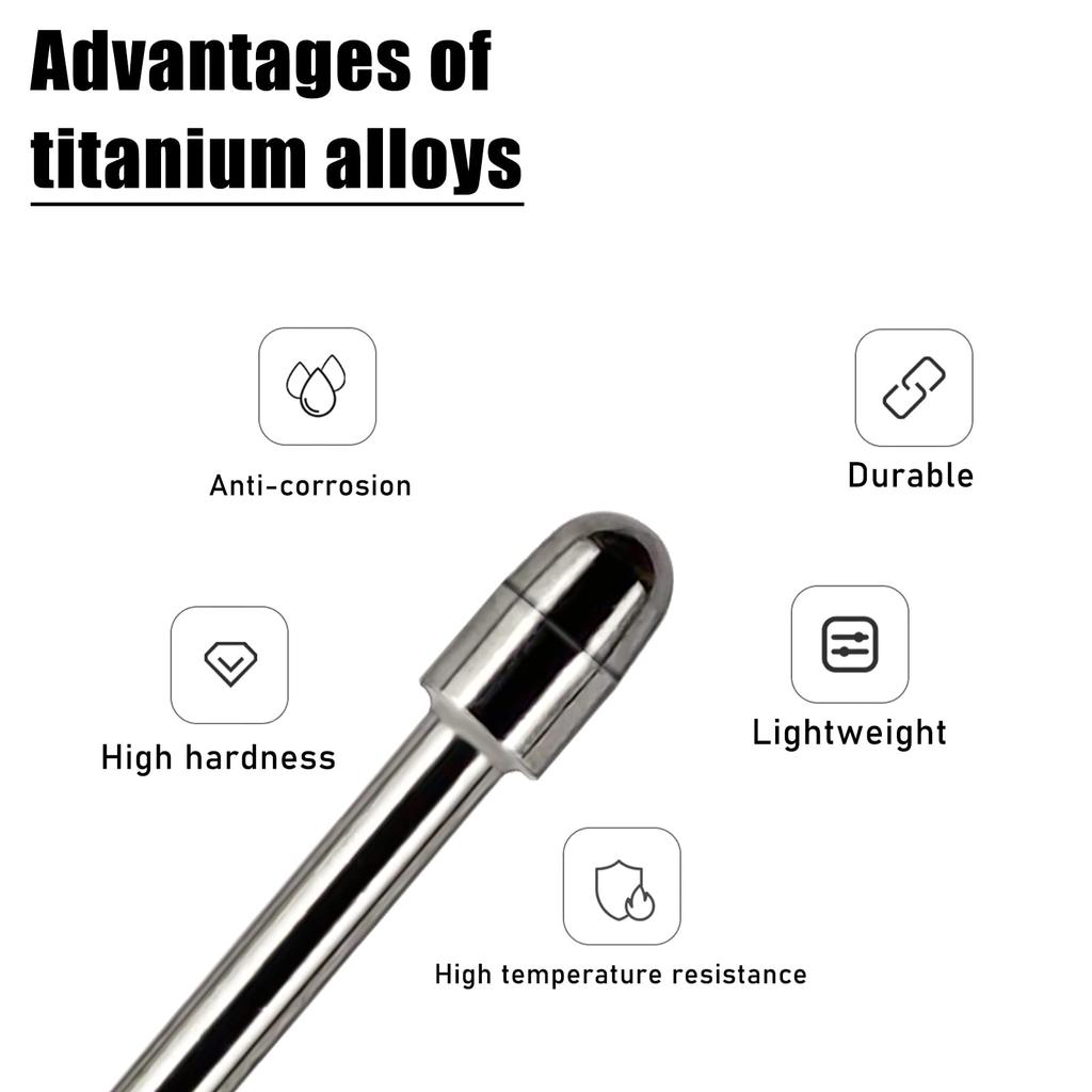 Two Titanium Alloy Fine-point Nibs for Wacom Pro Pen 2, Wear-resistant, Stainless Steel Replacement Nibs for Wacom Cintiq 16 DTK1660, Intuos Pro