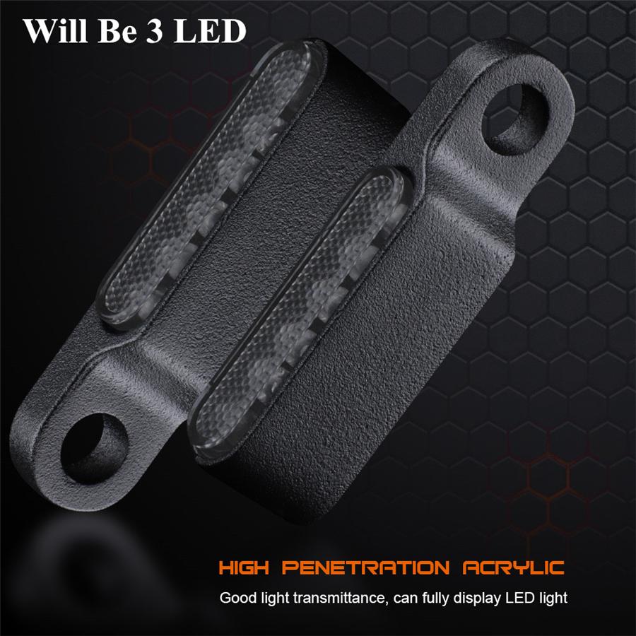 2x Universal 8mm Aluminum Smoke Mini LED Motorcycle Turn Signal Indicators Blinker Lights