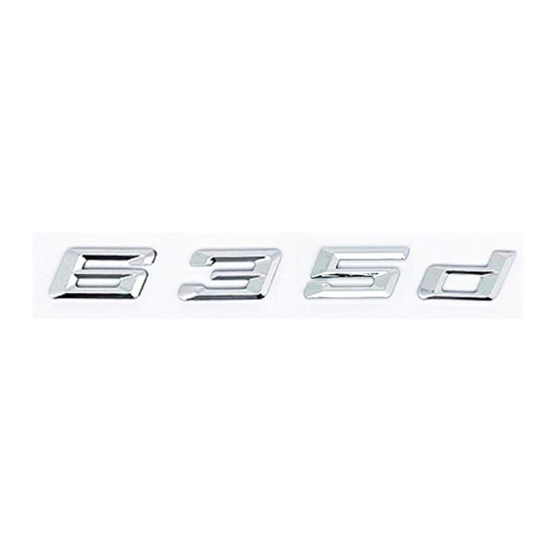 New ABS Alphanumeric Trunk Emblem for BMW 6 Series E63 E64 F06 F12 F13 - 620d 625d 628d 630d 635d 640d 645d 650d Logo Sticker