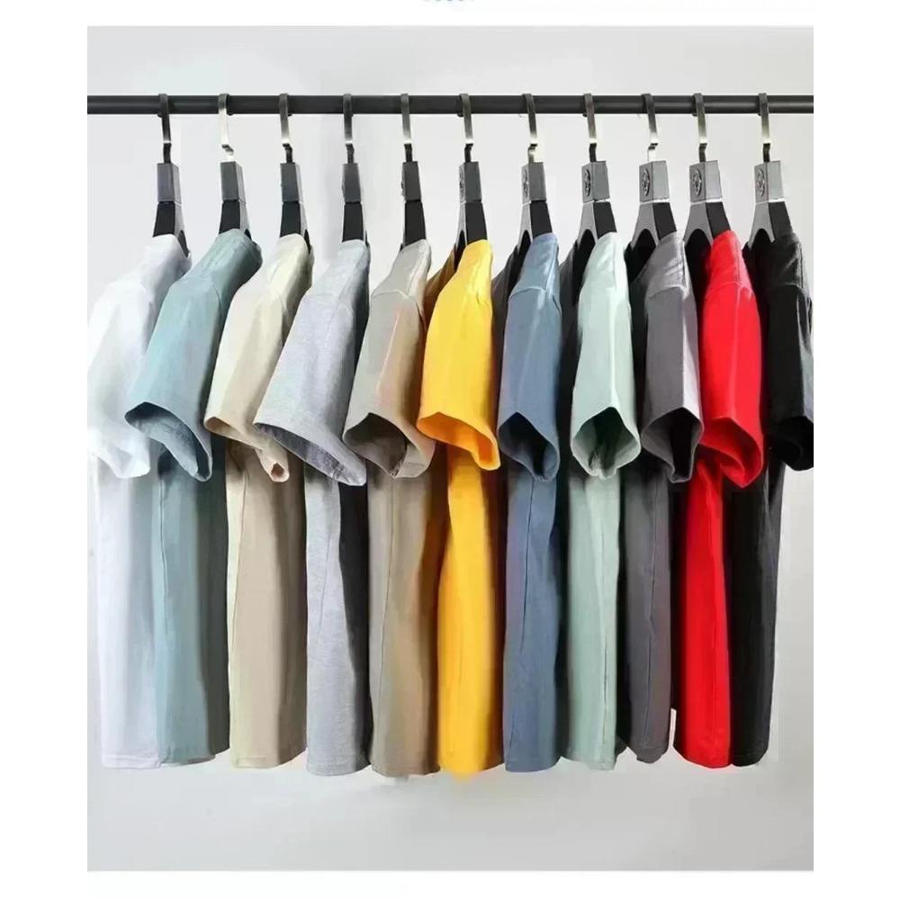 Men's Loose Oversized 100% Pure Cotton Anime T-shirt, Cartoon Pattern Printed T-shirt, Short Sleeved Shirt