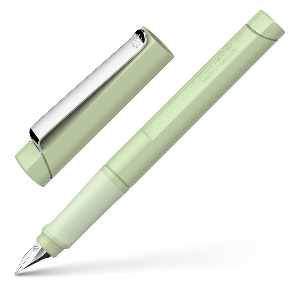 Перьевая ручка Schneider Soft EF BSSGRNEF Базовая, Зеленая, (Очень хорошо) Перо,