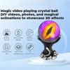 Creative 3D Crystal Ball Video Play Display Room Desktop Art Aesthetics Kawaii Children's Home Decoration Accessories Gifts