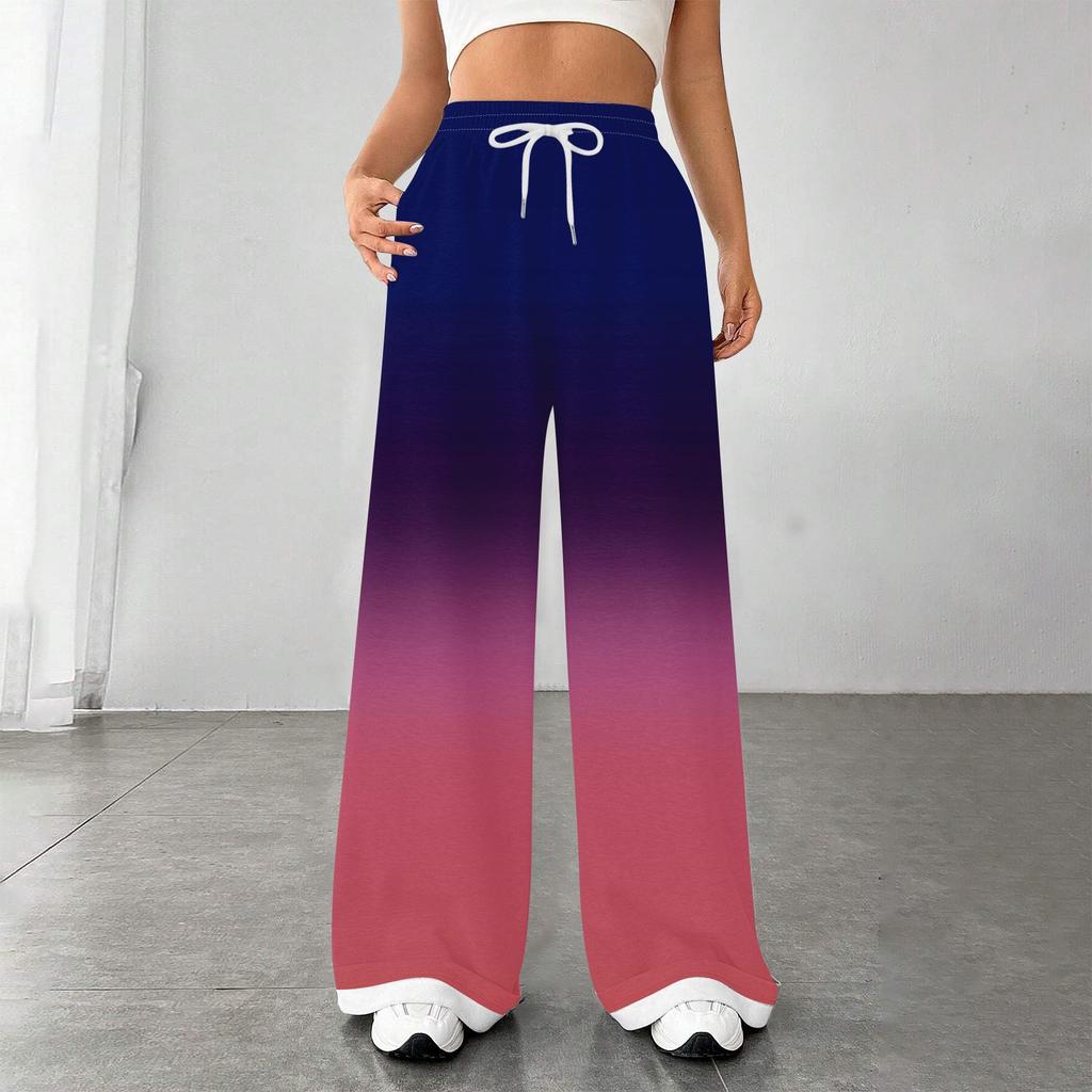 Женские модные свободные повседневные спортивные брюки с завязками на талии, повседневные брюки