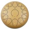 Steel Tongue Drum: 12" with 13 Sanskrit Sounds, Dust-Free, Stress-Free Design, Available In Empty Drum Color.