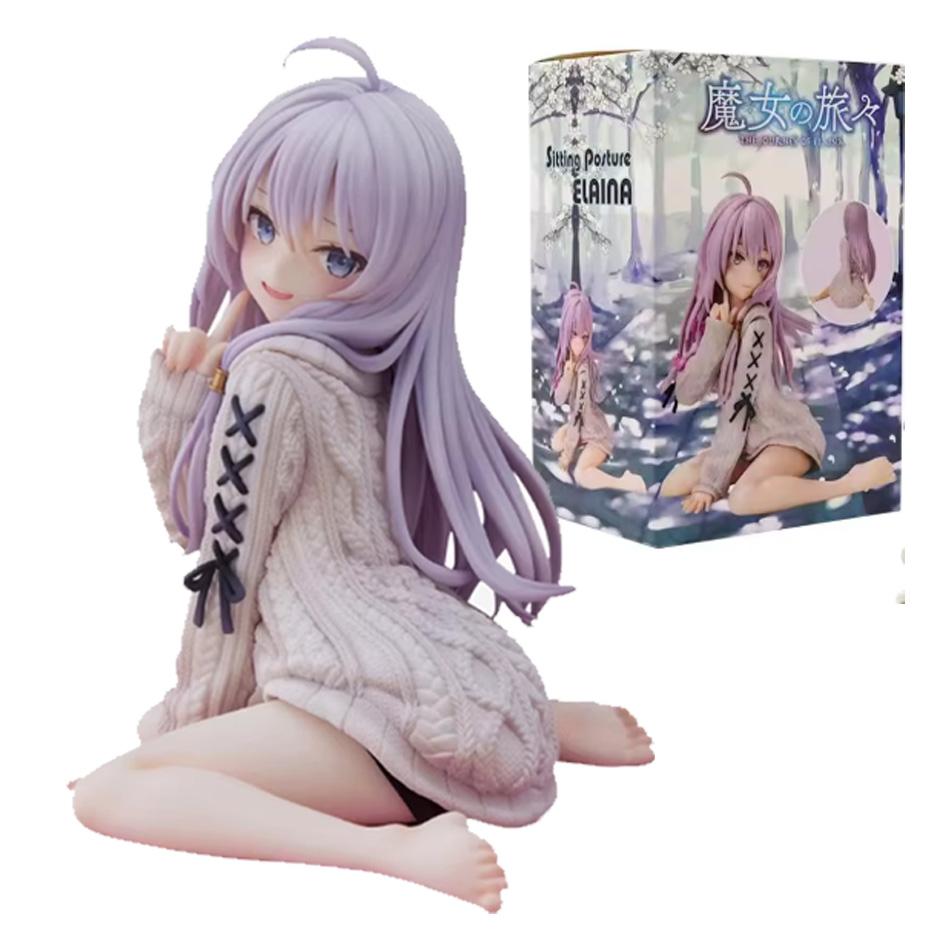 Элайна 15 см Аниме Фигурка Ведьмы в Вязаном Платье ПВХ Модель Action Collectible Кукла Игрушка Для Рождественских Подарков