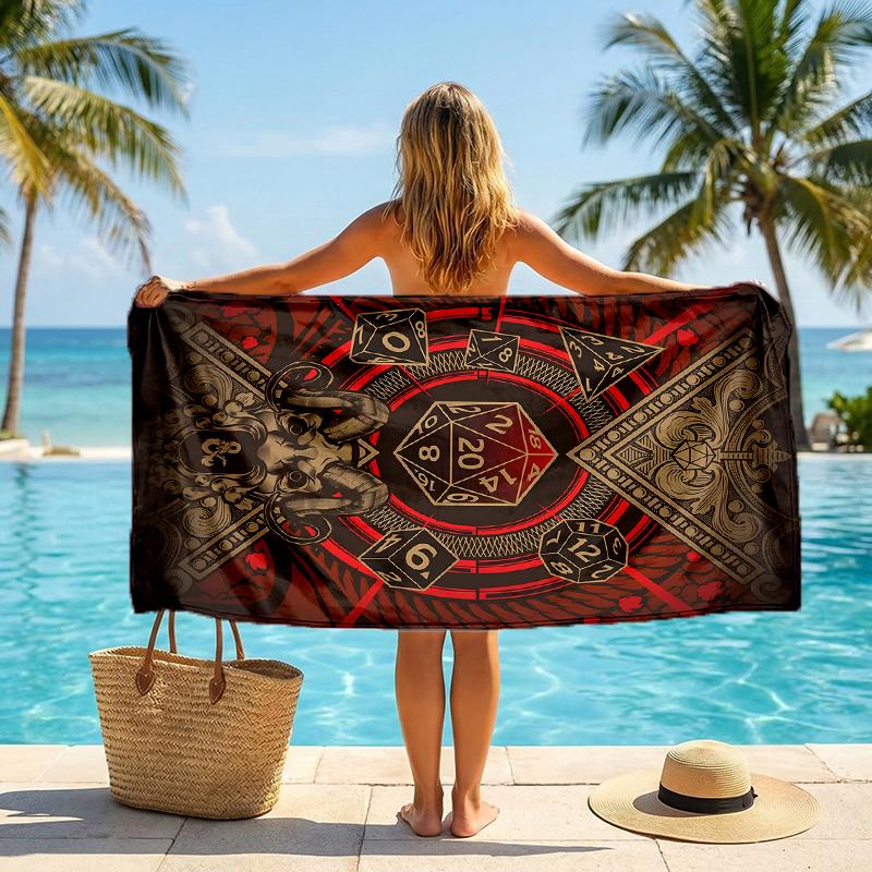Dungeon Master Fashion Beach Towel: Ideal for Summer Adventures Soft, absorbent and quick drying suitable for swimming and bathing
