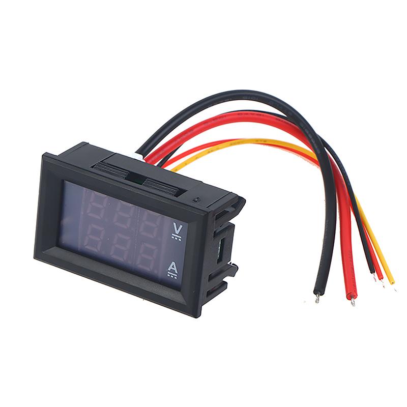 0.28" Светодиодный DC0-100V 10A Цифровой вольтметр амперметр 2-в-1 Мультиметр Тестер Детектор Двойной светодиодный дисплей Автомобильный