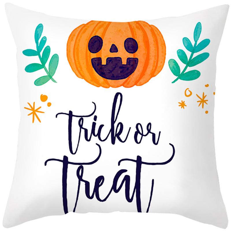 Хэллоуин тема ужас тыква летучая мышь принт узор наволочка дома гостиная диван украшения квадратный пледы наволочка