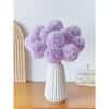Artificial Chrysanthemum Ball Flowers Dandelion Hydrangea Arrangement Bouquet Present For Friends Bridal Wedding Bouquet Decor For Home Office