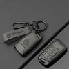 Alloy Leather Car Key Case Full Cover Shell For VW Volkswagen Passat B8 Tiguan Magotan Protector Keychain Keychain Accessories zg4