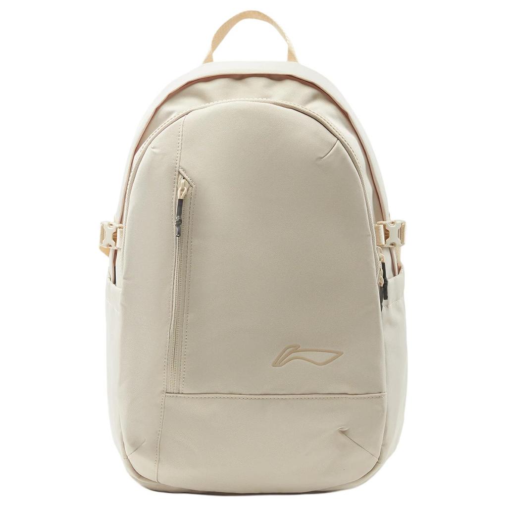 New LiNing Sports Life Collection Polyester Backpack Unisex Ivory ABSU227