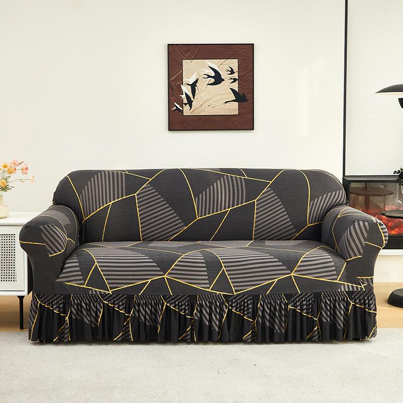Новый Чехол для Дивана Цельный Эластичный Универсальный Чехол Двухместный Универсальный Защита от Царапин Кошек и Пыли Диван Все Включено Чехол