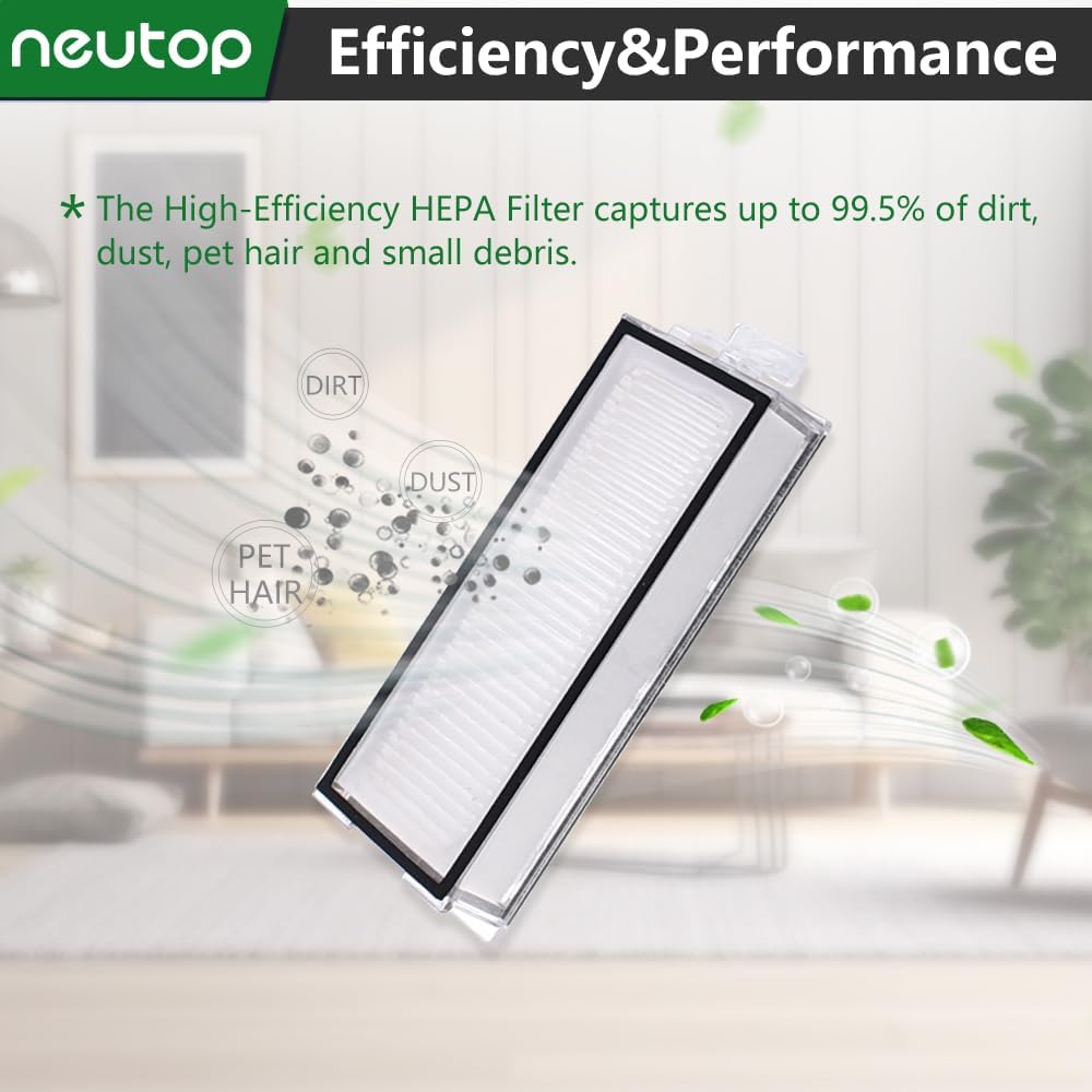 Сменные фильтры Neutop, совместимые с Roborock Q5 Pro/Pro+, Q7, Q7+, Q7 Max/Max+, Q8 Max/Max+, роботами-пылесосами и полотерами, 8 шт.
