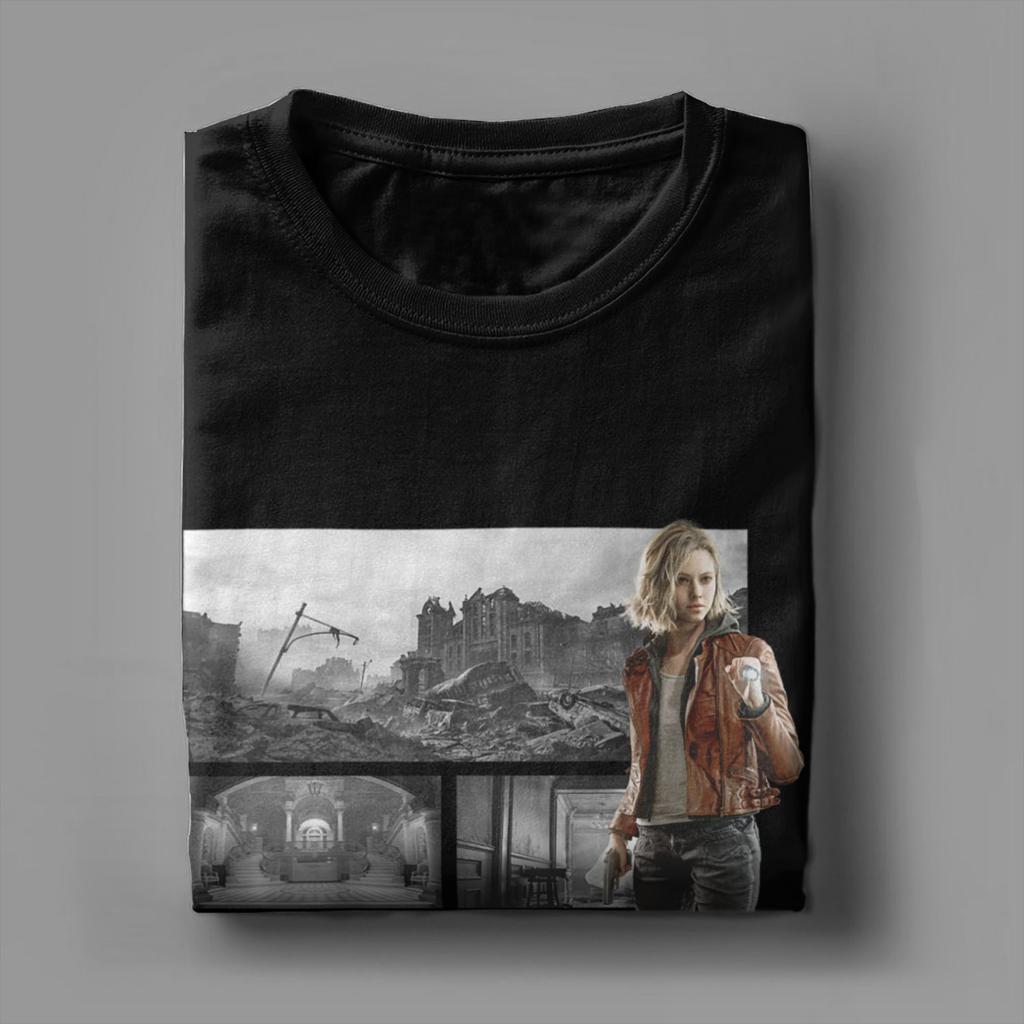 Новинка Resident Evil Requiem Grace BP Футболка Унисекс Круглый вырез Хлопковая футболка Короткий рукав Футболка с принтом Топы