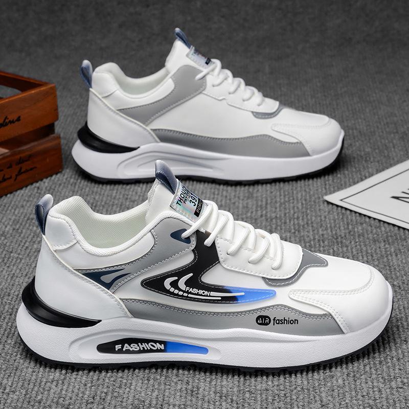 Осенняя мужская обувь новая кожаная водонепроницаемая спортивная обувь модная универсальная повседневная мягкая подошва нескользящая обувь для бега