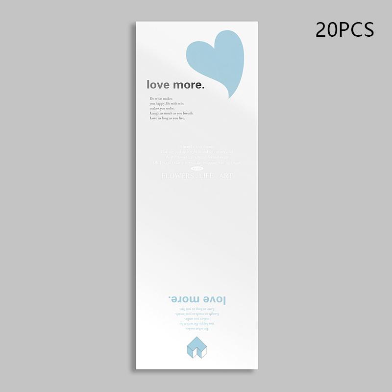 20 шт. одиночные рукава для роз, упаковочные пакеты для букетов, прозрачные целлофановые цветочные обертки на День святого Валентина