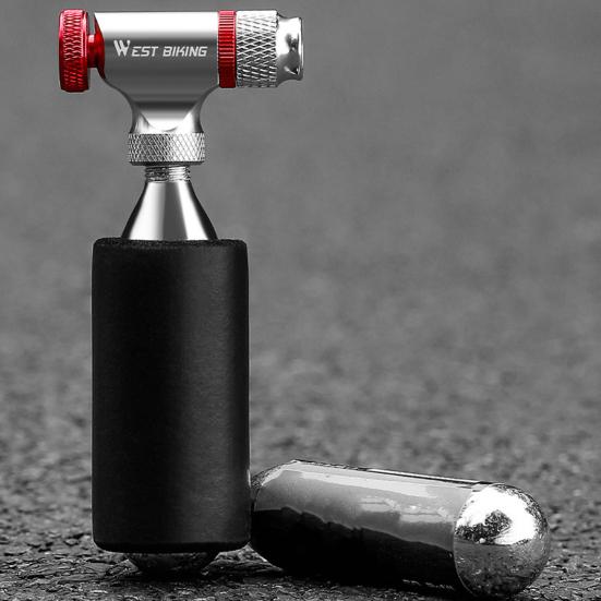 Bike CO2 Inflator Adapter for Presta for Schrader Valve Portable MTB Road Mountain Bicycle Tire Pump Inflatable Bottle Connector Nozzle Bike