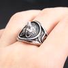 Новое креативное кольцо с головой волка в стиле викингов для мужчин и женщин, модные кольца из нержавеющей стали в стиле панк, винтажные ювелирные изделия, подарки, дропшиппинг