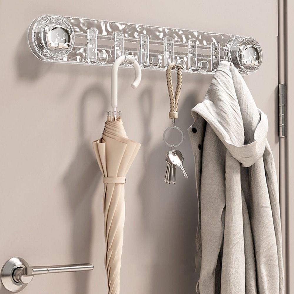 Настенный крючок на присоске, водонепроницаемый рядный крючок для хранения, практичный крючок для хранения мелочей для дома