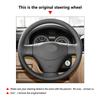 Черная Накладка на Руль Автомобиля Кожаная Отделка Для Hyundai Accent 2006 2007 2008 2009 2010 2011 Getz 2005 Для Kia Rio 5 2006-2009