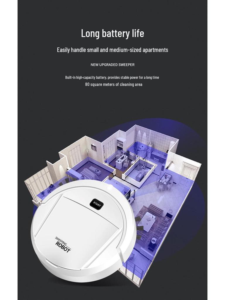 Intelligent All-in-One Home Cleaning Robot: Vacuum, Sweep, and Mop