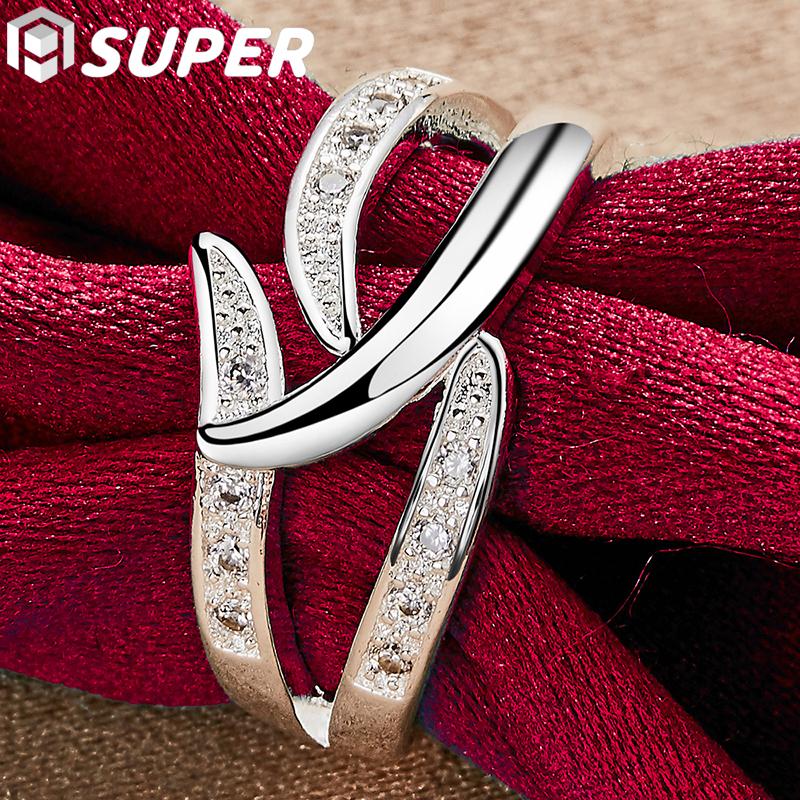 Классические ювелирные изделия из стерлингового серебра 925 пробы с цирконом AAA