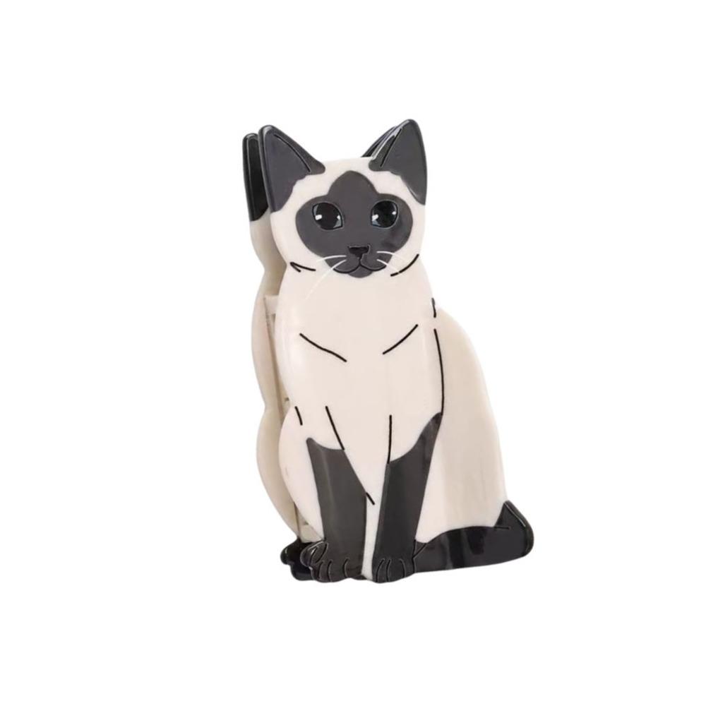 Cartoon Cat Hair Claw Clip Acetate Material Hair Barrettes Acetate Hair Clips Hair Accessories