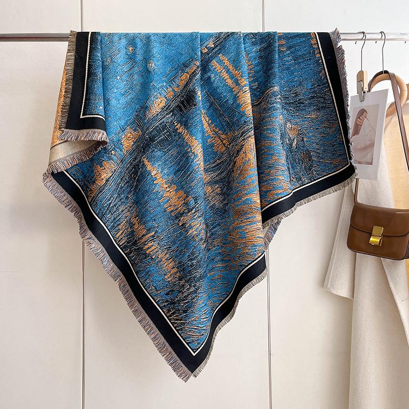 Imitation Cashmere Air-Conditioned Room, High-End Shawl, Big-Name Internet Celebrity Warm Scarf, Versatile Square Scarf