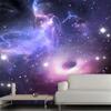 3d Galaxy Wall Mural Modern Abstract Universe Stars Galaxy Wallpaper Living Room Ceiling Wallpaper