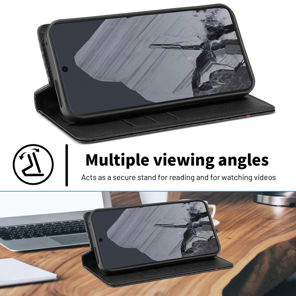 LC.IMEEKE For Google Pixel 10 Pro XL Wallet Case Carbon Fiber Texture Leather Phone Cover