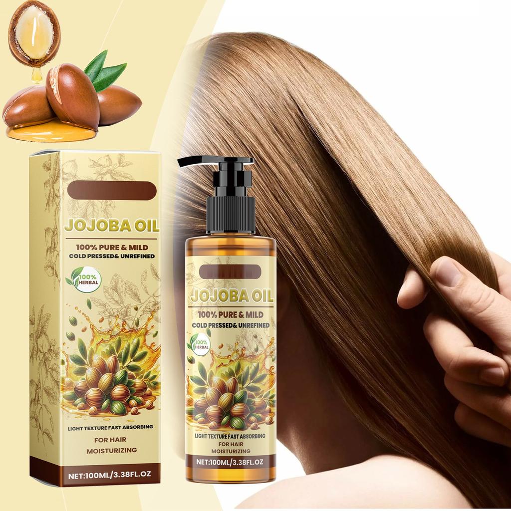 Jojoba Hair Care Oil, Moisturizing And Hair Care Non-greasy Soft Hair Deep Nutrition Nourishing Hair Care100ml