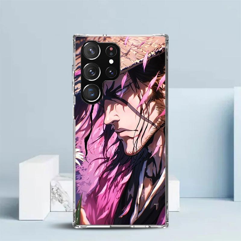 Bleach Кёраку Сюнсуй Мягкий Чехол для Samsung Galaxy S25 Edge S26 S24 S23 Ultra Чехол для Телефона S22 S21 Plus S20 FE Печатный Узор Она