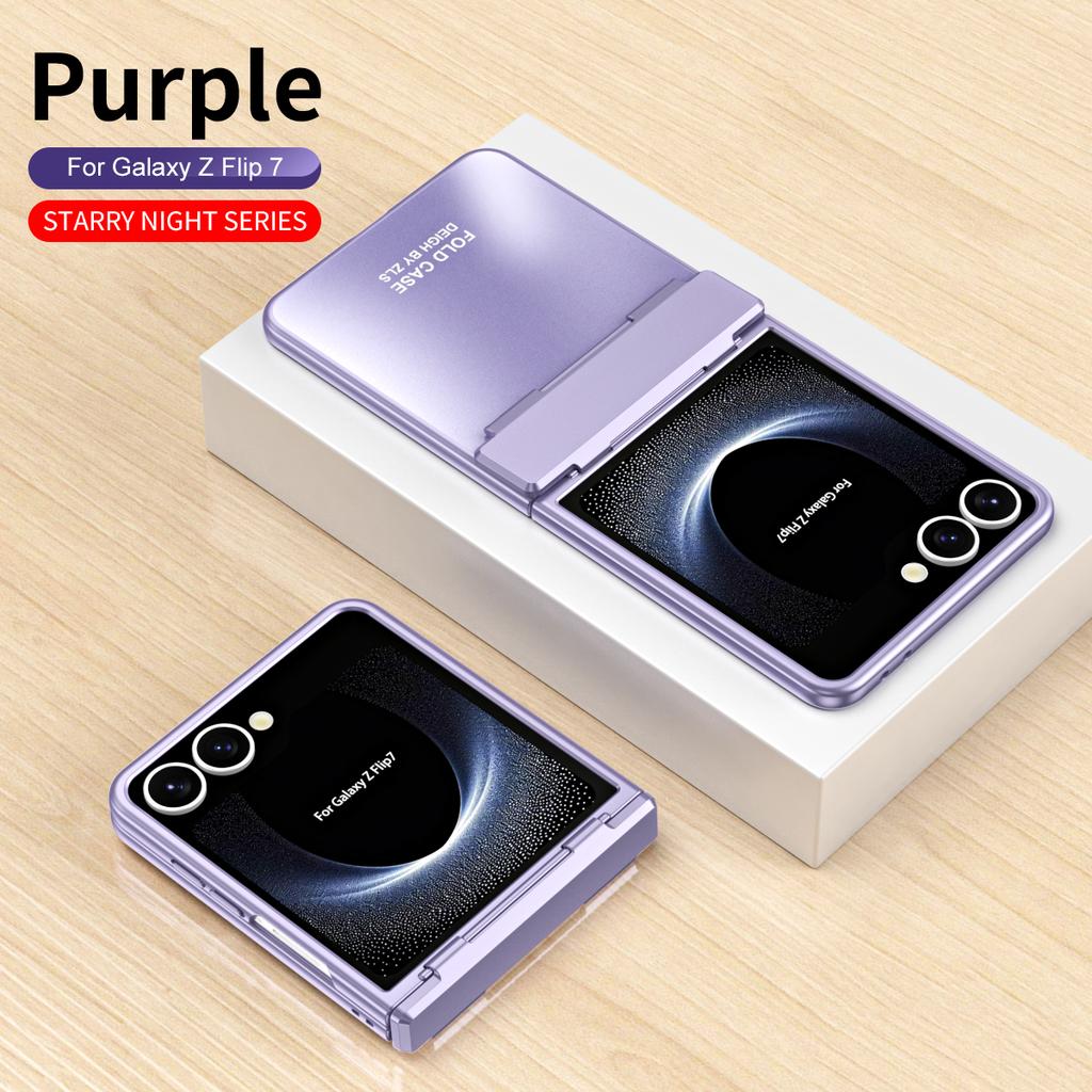Для Samsung Galaxy Z Flip 7 Серия Star Покрытие PC Противоударный Противоотпечатки Пальцев Противоскользящий Чехол для Телефона