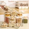 Sealed Storage Jar Cereal Organizer BPA Free Large Capacity Transparent Design Dry