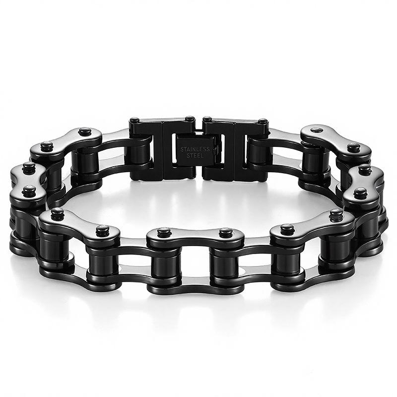 Bike Chain Stainless Steel Bracelet Punk Rock Biker Style for Men Streetwear
