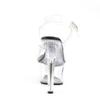 One-word buckle transparent high-heeled sandals for women 2025 summer new fashion stiletto sandals for women