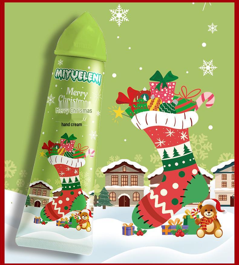 Mi Yue Le Ni Рождественский крем для рук с мороженым 30 г - Увлажняющий, Нежирный, Питательный, Освежающий конус