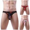 Мужская мода нижнее белье трусы спортивные сторонники сексуальные стринги трусы-стринги