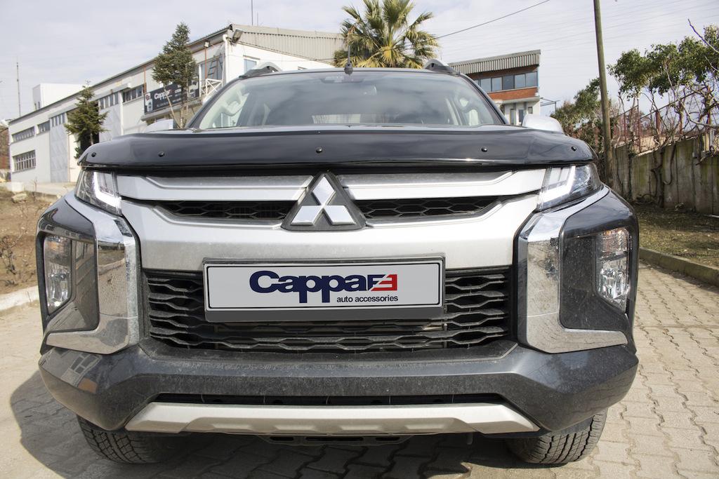 Дефлектор капота (2019-2024, EuroCap) для Mitsubishi L200