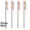 TiTo Titanium Alloy Tent Pegs Outdoor Camping Tent Nail Anti-bending Heavy Duty Canopy Titanium Tent Stake 20/24/30/35/40cm