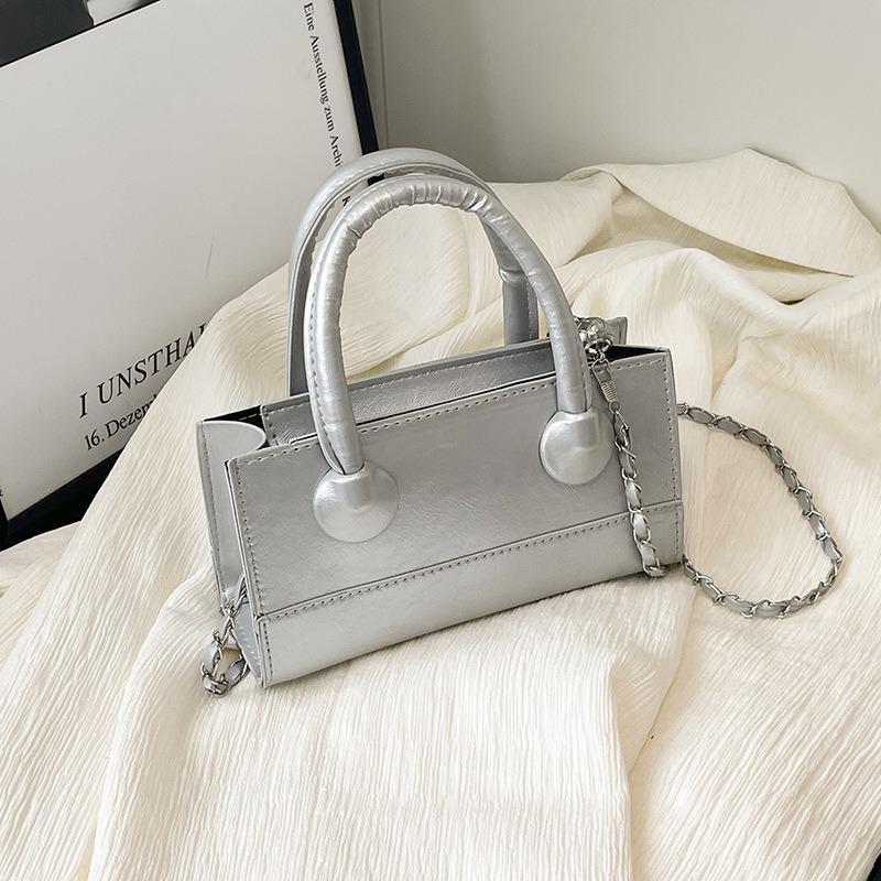 Женская сумка через плечо, высококлассная цепочка, коробка, портативная маленькая квадратная сумка, новая модная универсальная сумка через плечо, сумка через плечо